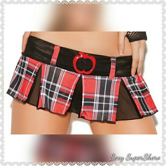 ๐Teachers Pet Mesh Top & Mini Skirt Lingerie Set - Picture 4 of 6